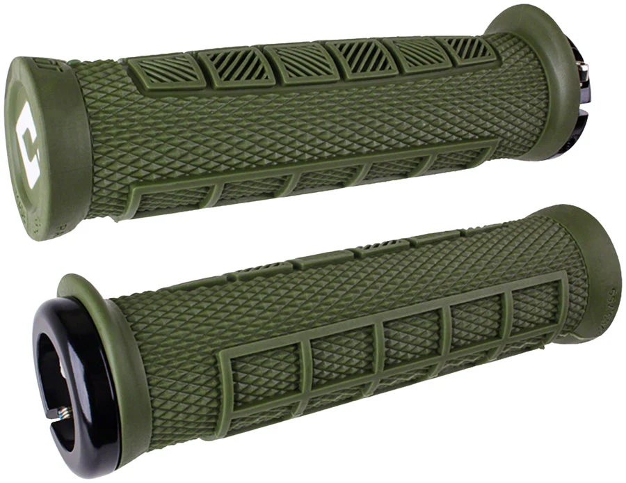 ODI Elite Pro V2.1 Grips - Turquoise/Black Lock-On - Image 3