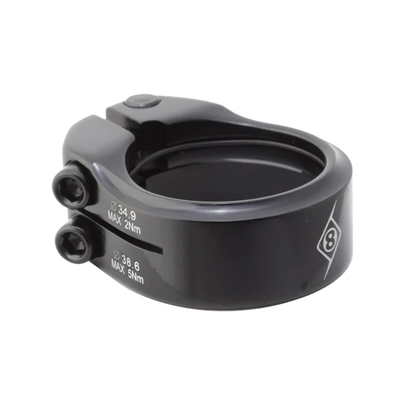 Origin8 Clampdown Double Seatpost Clamp 38.6 / 34.9 Black AL6061