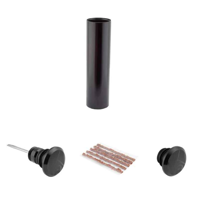 Origin8 MTB Bar End Tubeless Tire Repair Kit MTB w/ Extra End Cap Black