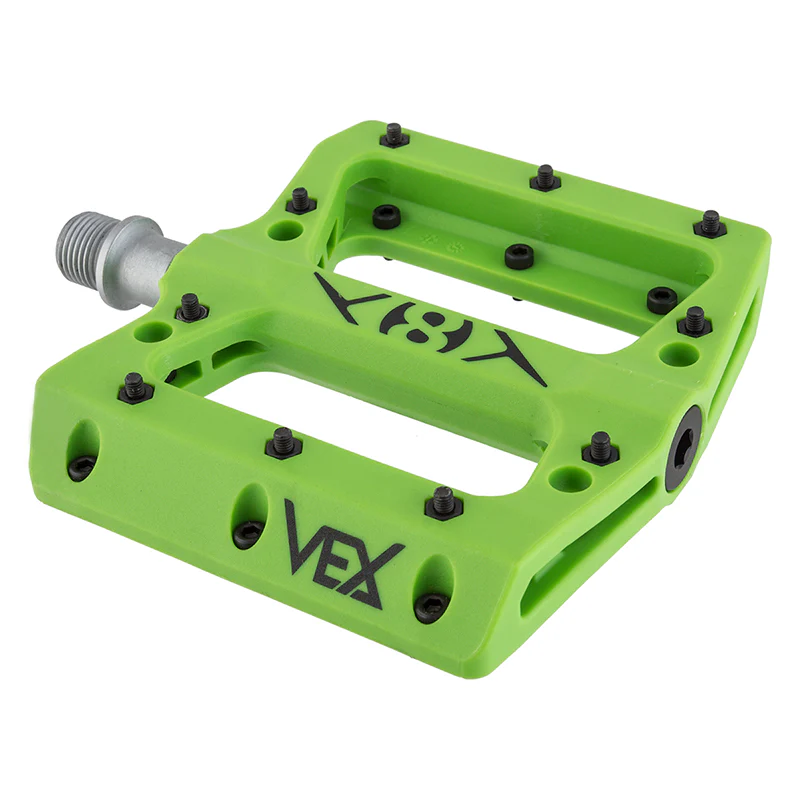Origin8 Vex Platform 9/16` 1 Sealed and 1 Sleeve Green Composite 105x98x17mm