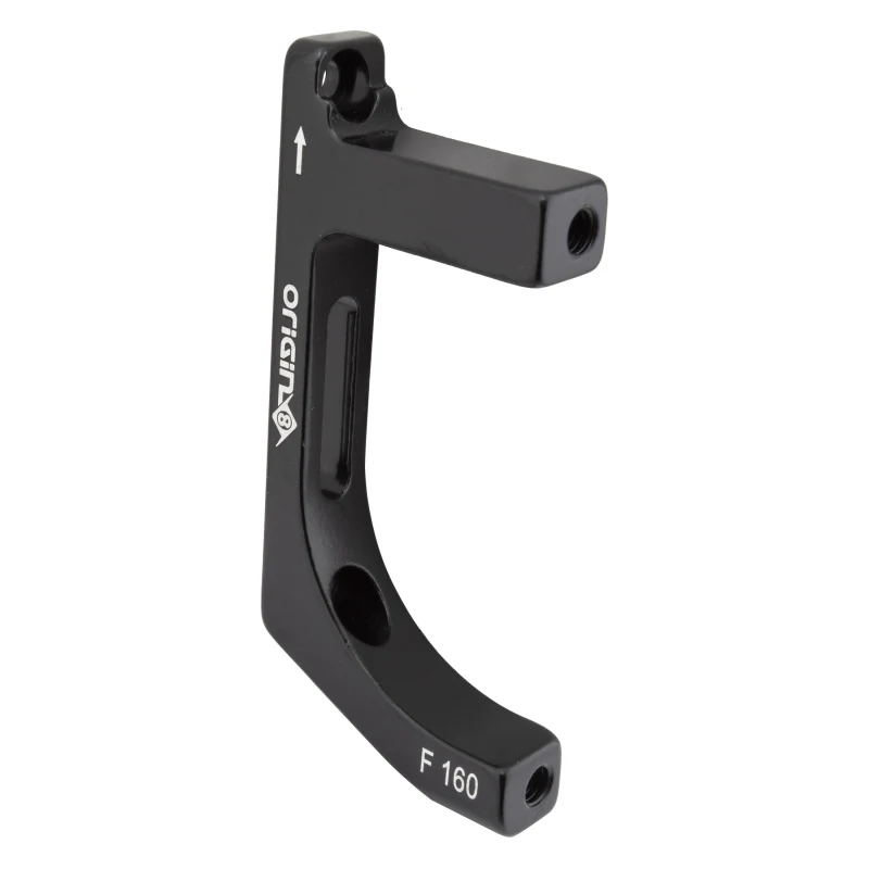 Origin8 Vise Flat Mount to Post Mount Disc Adapter Flat Mount Post Mount Black 20mm