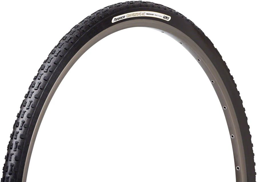 Panaracer GravelKing AC Tire 700x35C Folding Tubeless Ready ZSG Natural Anti-Flat Casing Black