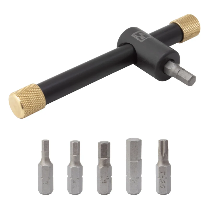 Pedros T Handle Bit Drive Multi Tool Black