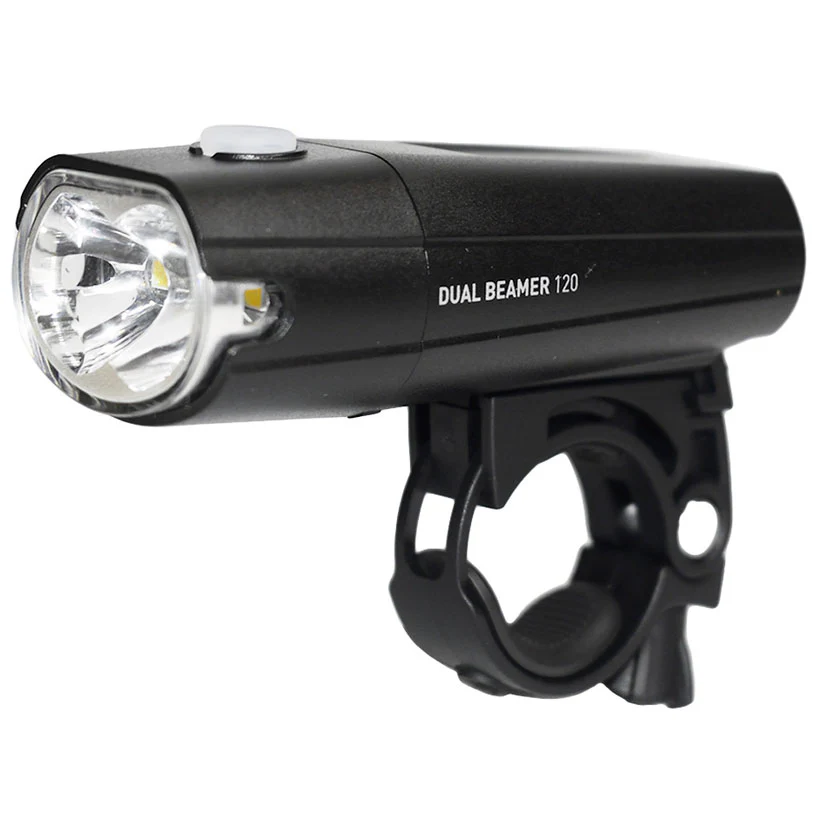 Planet bike Dual Beamer 120 Bike Headlight Black 4 Front Handlebar 120
