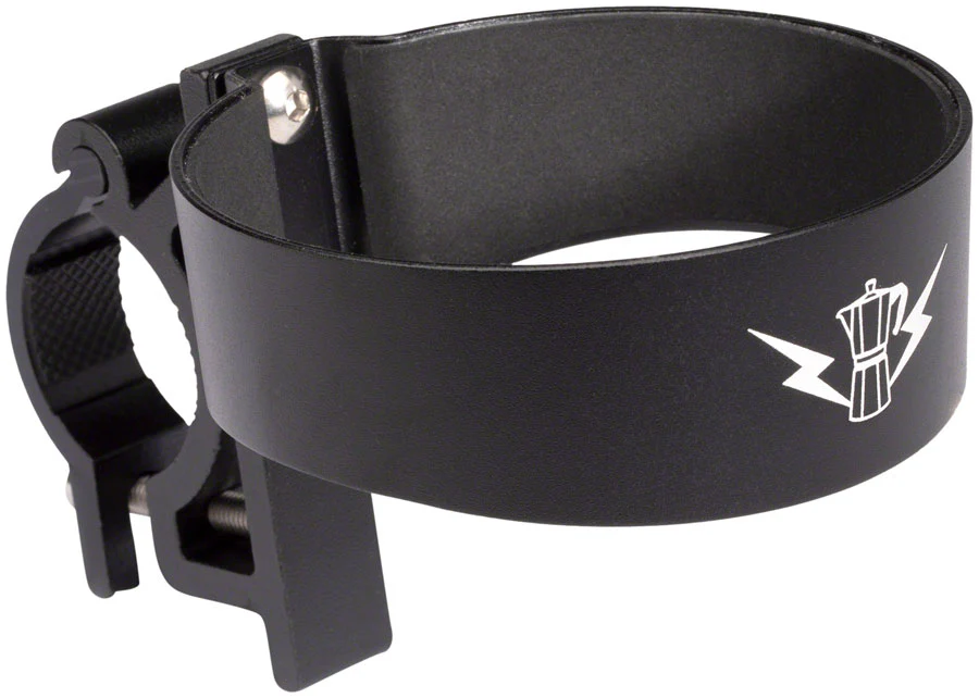 Portland Design Works Barista Cup Holder 26.0-31.8mm Handlebars Lightning/Moka Pot Design BLK