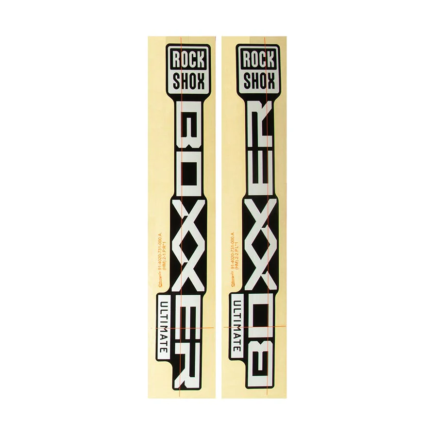 RockShox Decal Kit for BoXXer Ultimate D1 Silver - Image 2
