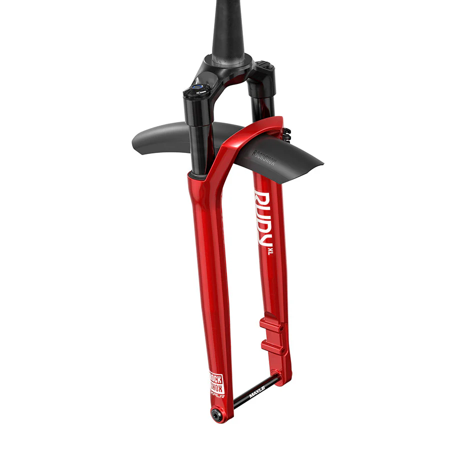 RockShox RUDY XL Ultimate Race Day 2 Suspension Fork - 700c 50 mm 12 x 100 mm 45 mm Offset Electric Red A1