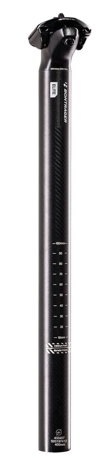 Seatpost Bontrager Elite 27.2 x 330mm 0mm Black