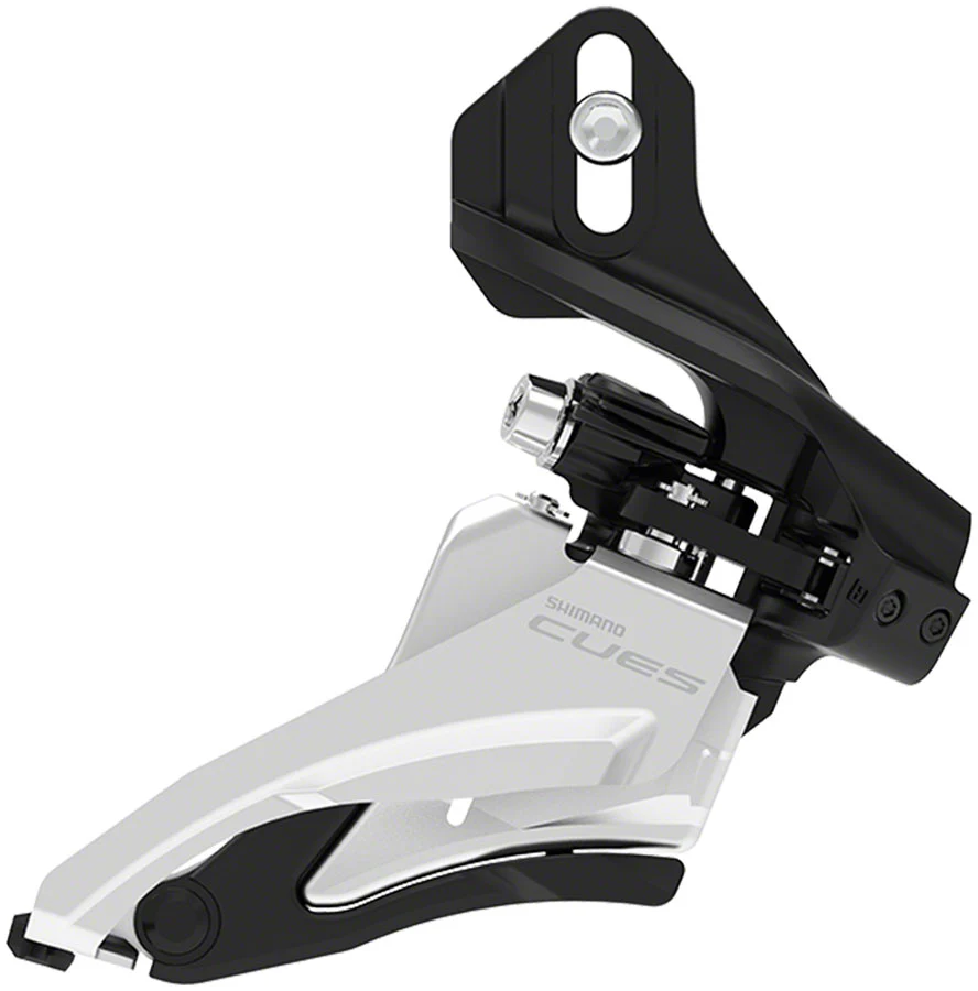 Shimano CUES FD-U4000-D Front Derailleur - 9/10-Speed Double 36/40t Max BLK/Silver