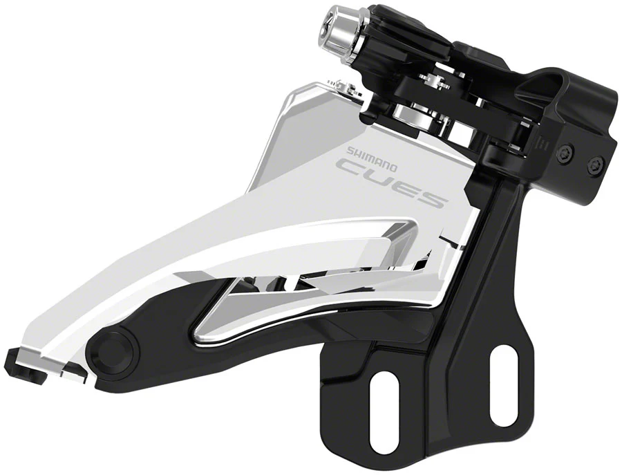 Shimano CUES FD-U4000-D Front Derailleur - 9/10-Speed Double 36/40t Max BLK/Silver - Image 2