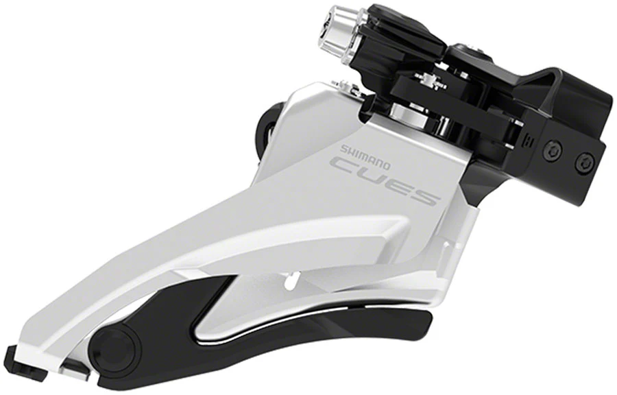 Shimano CUES FD-U4000-D Front Derailleur - 9/10-Speed Double 36/40t Max BLK/Silver - Image 4
