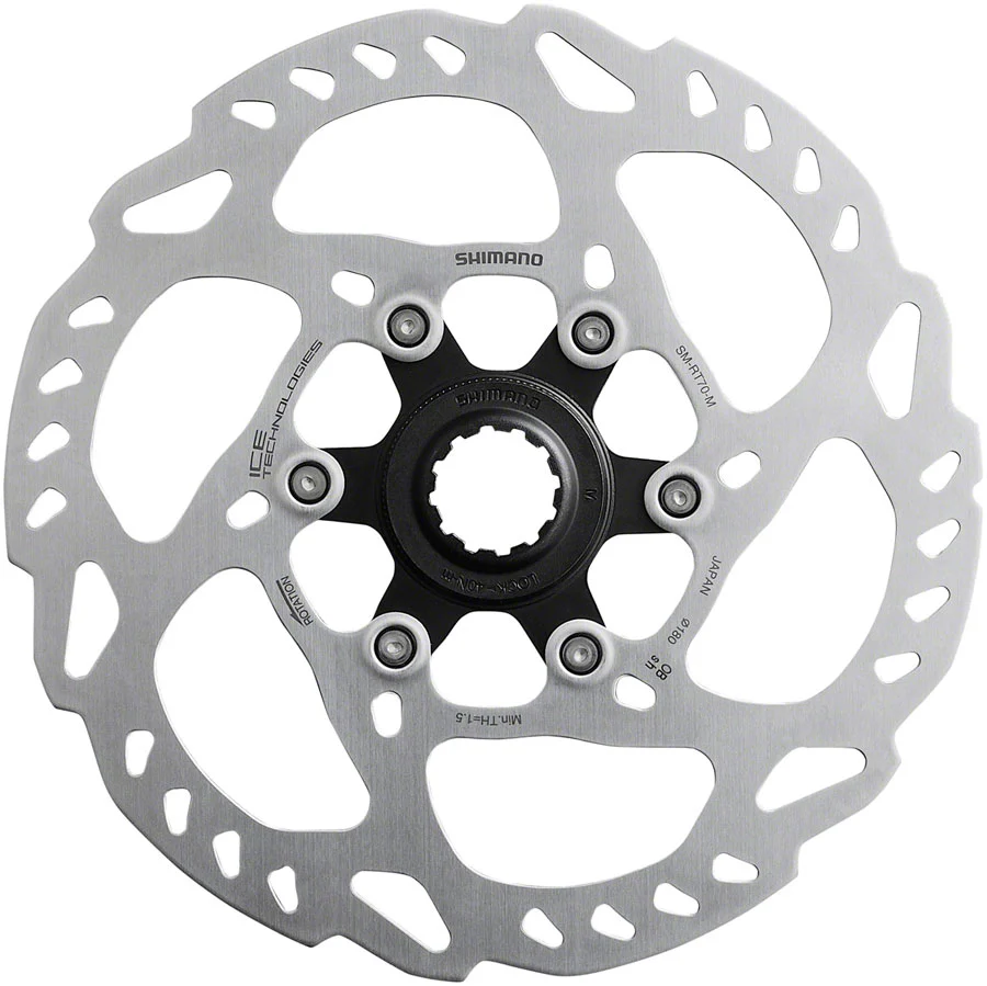 Shimano SLX SM-RT70 Disc Brake Rotor - Center Lock, Silver - Image 2