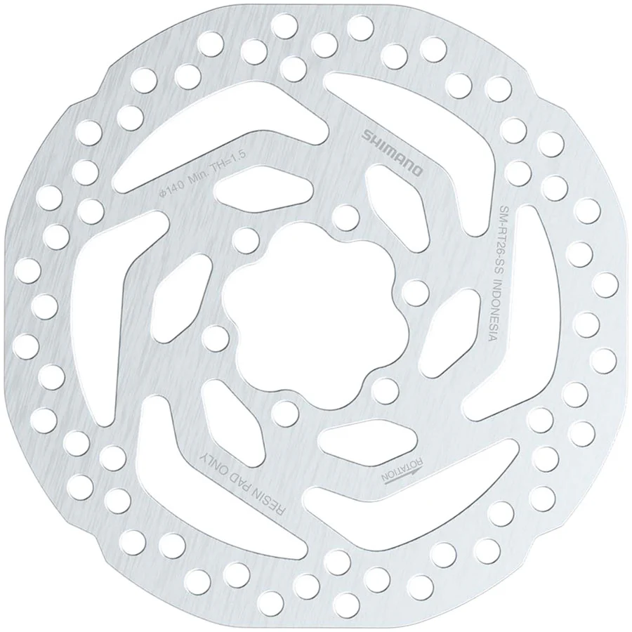 Shimano SM-RT26 Disc Brake Rotor - 6-Bolt Bolts Included, For Resin Pad Only - Image 2