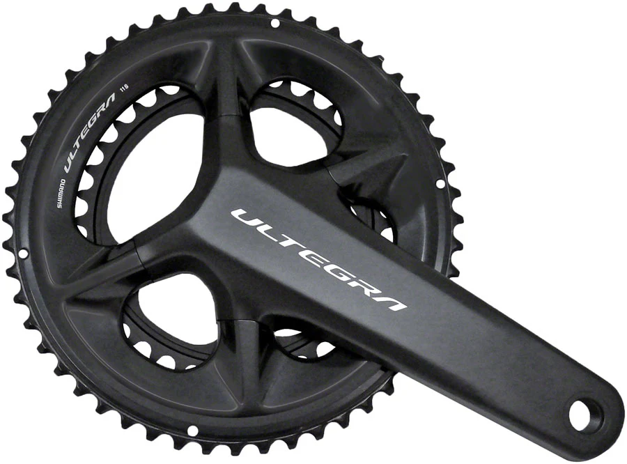 Shimano Ultegra FC-08 Crankset - 11-Speed, 110 Asymmetric BCD Hollowtech II Spindle Interface, Black