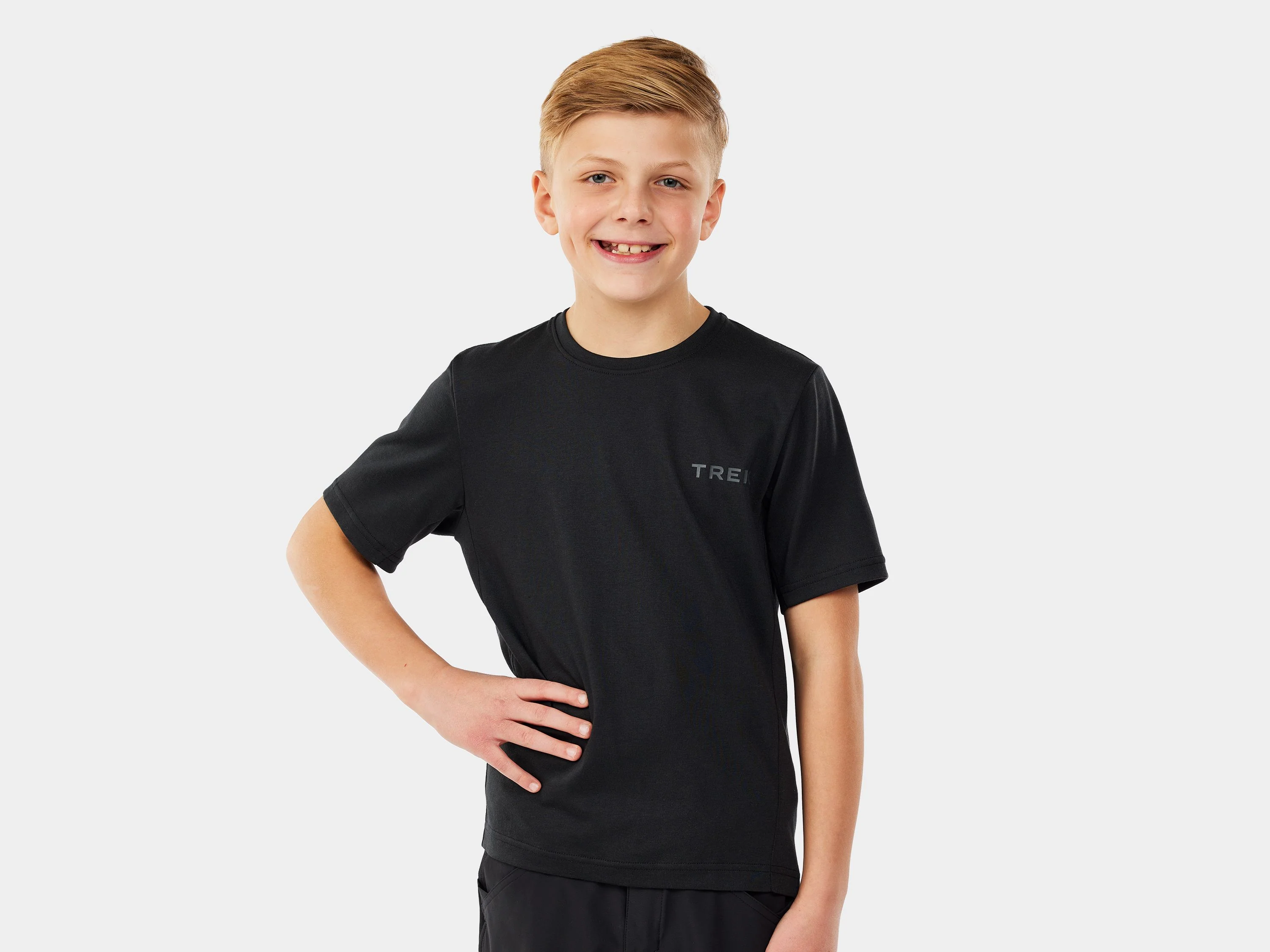 Trek Evoke Tech Tee Youth X-Large Black Shirt