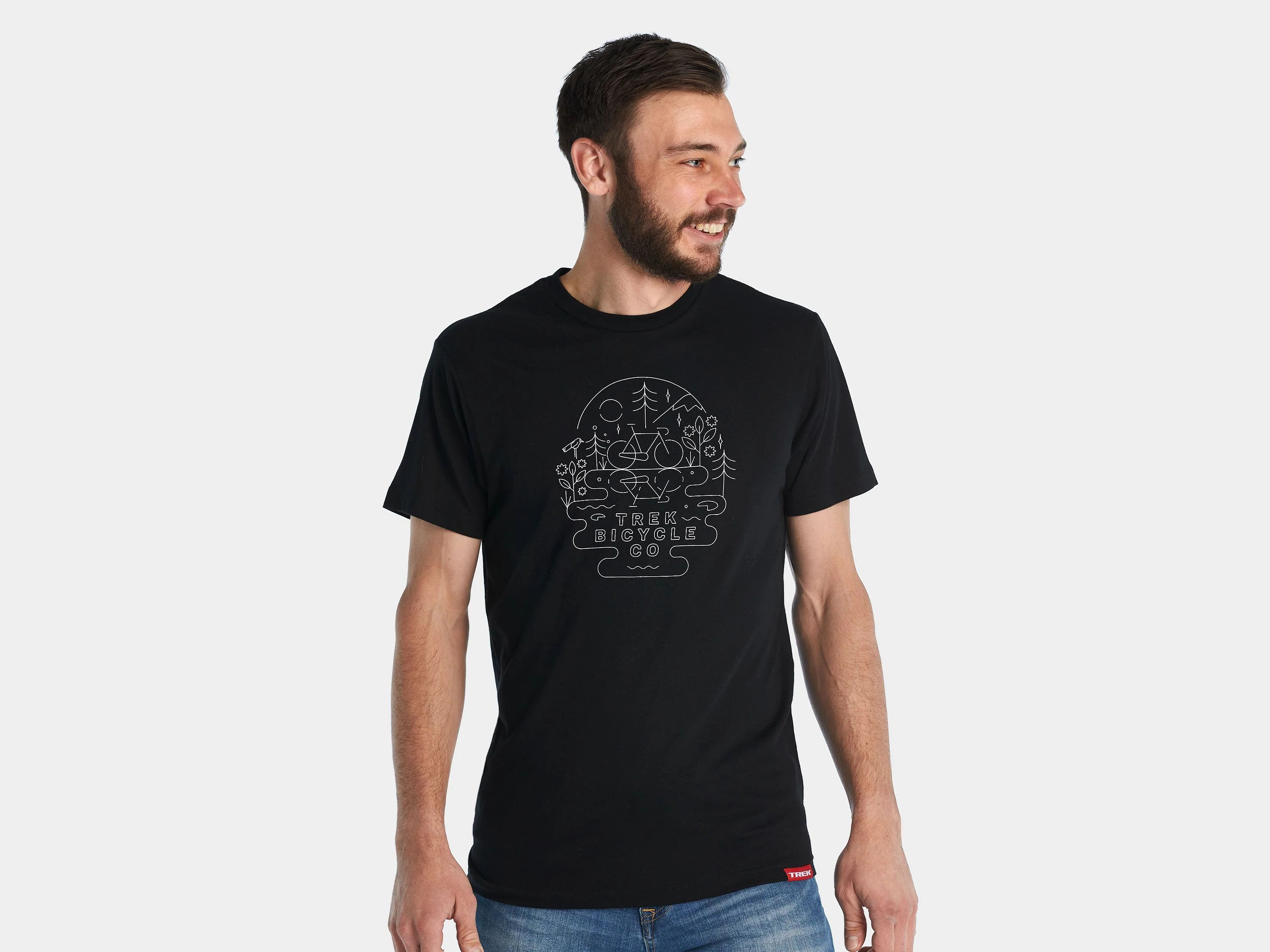 Trek Lake Tee Large Black Shirt