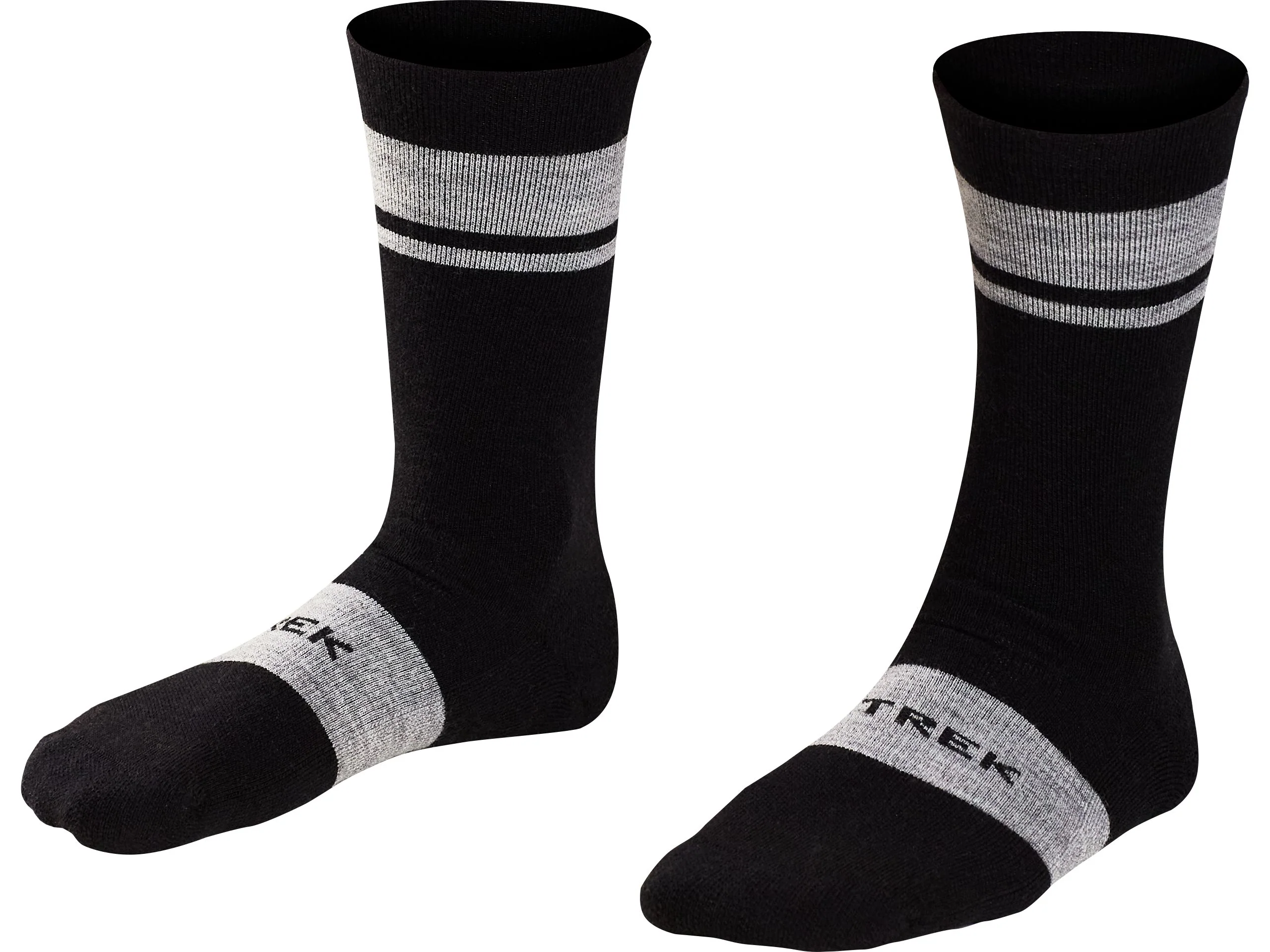 Sock Trek Race Merino Wool Padded Crew Large (42-44) Black