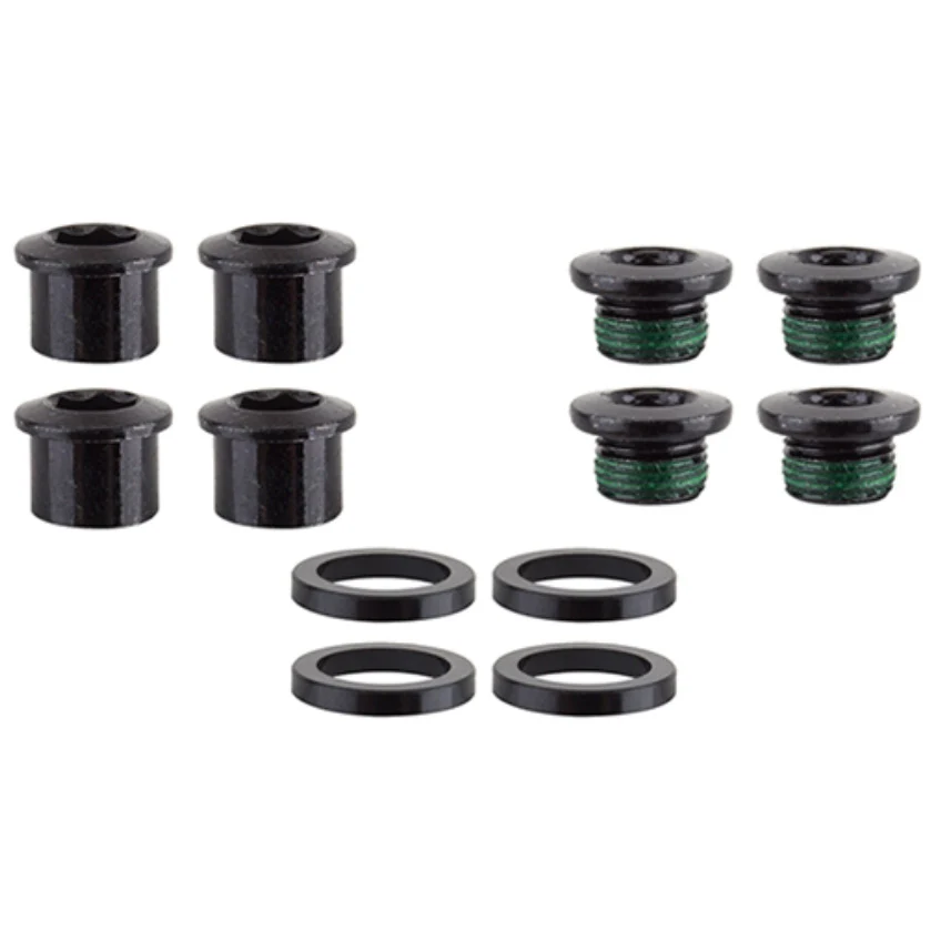 SRAM Dual-Hex Chainring Bolt Set 8pc Steel Black