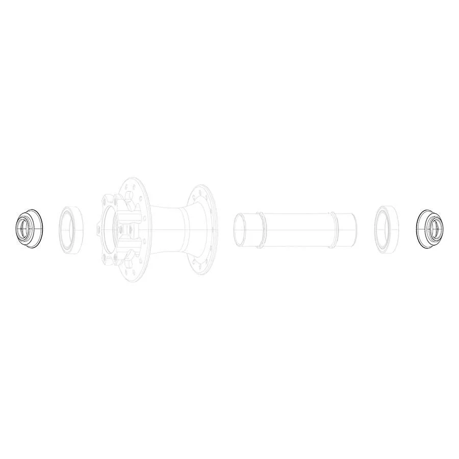 SRAM Conversion caps Front hub (12x100 (X0 900 Rise 60 Roam 30 Roam 40 Roam 60 Rail 40 Rise XX)