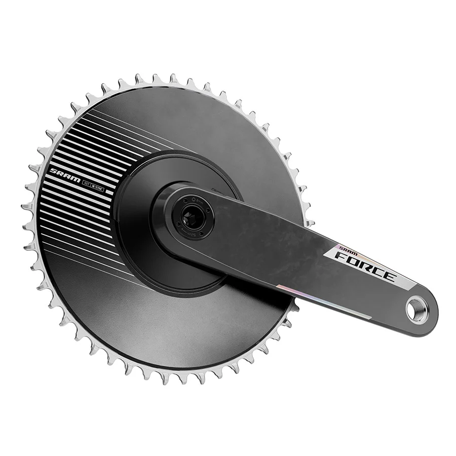 SRAM Force 1x Aero E1 Crankset Speed: 12/13 Spindle: 28.99mm BCD: Direct Mount SRAM 8 Bolt 50 DUB Black Road - Image 4