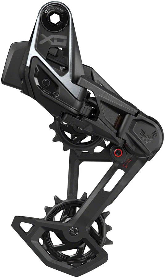 SRAM X0 Eagle T-Type AXS Rear Derailleur - 12-Speed 52t Max Battery Not Included UDH Hangerless Aluminum Cage BLK/Silver