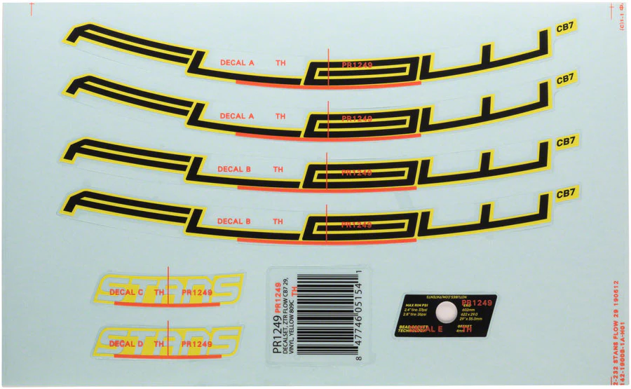 Stan's Flow CB7 Rim Decal - Image 2