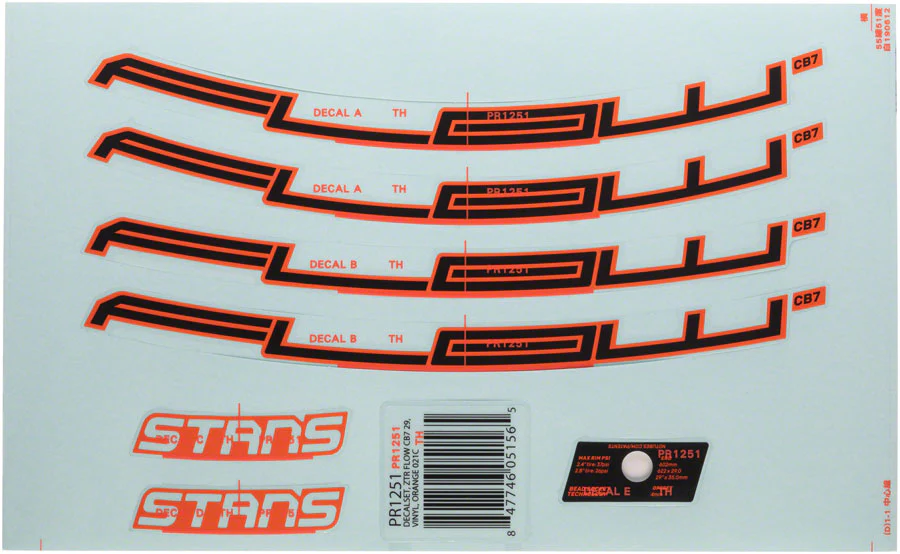 Stan's Flow CB7 Rim Decal - Image 3