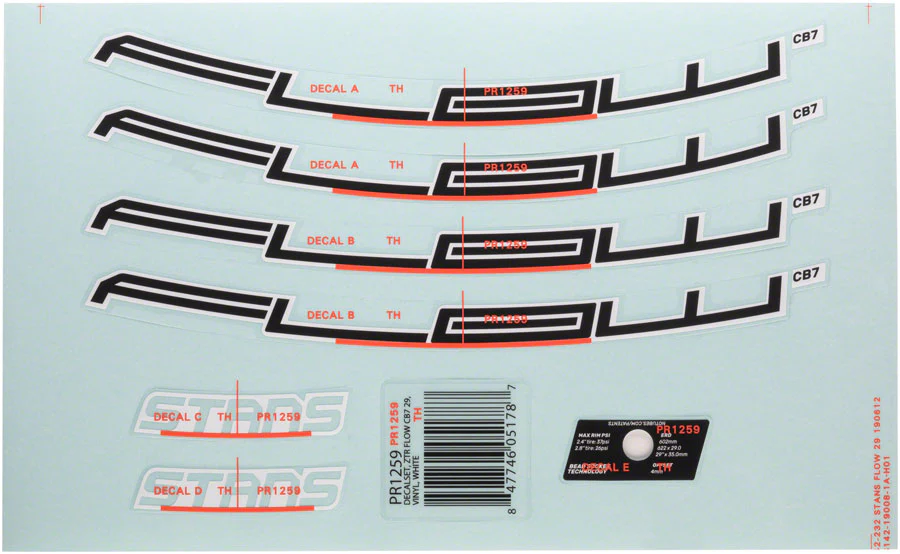 Stan's Flow CB7 Rim Decal - Image 6