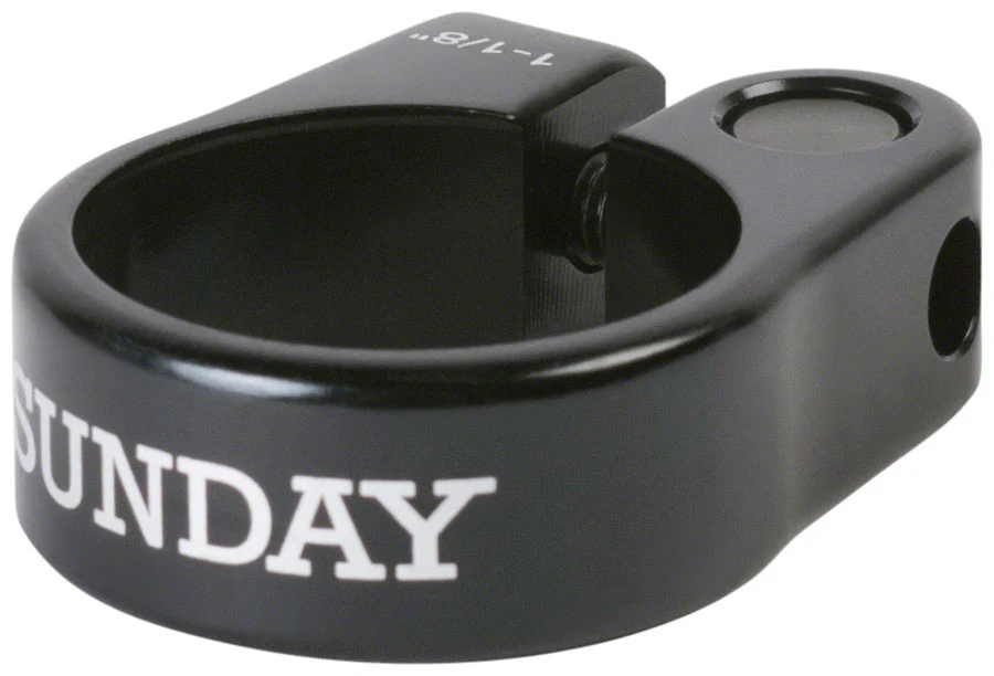 Sunday Slim Seatpost Clamp - 1-1/8" Bolt-On Black