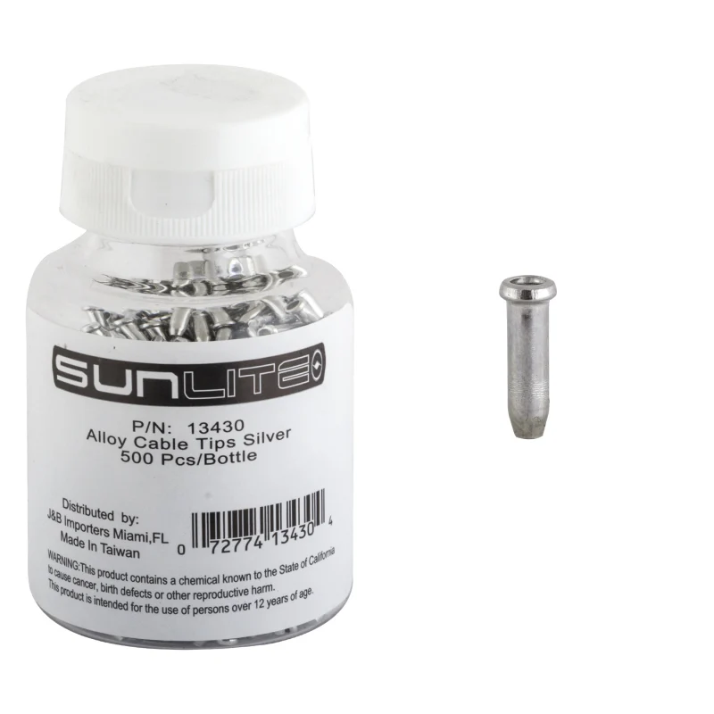 Sunlite Cable Tips Silver Bottle of 500