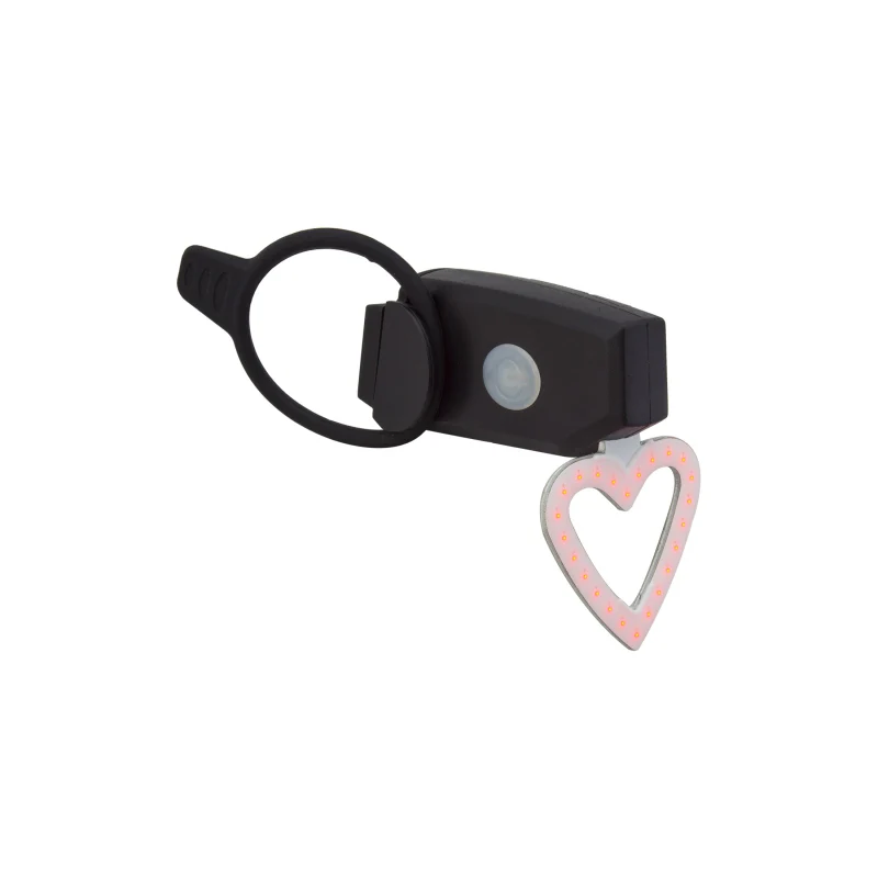 Sunlite HeartThrob USB Tail Light Black 5 Rear Rubber Strap USB 15
