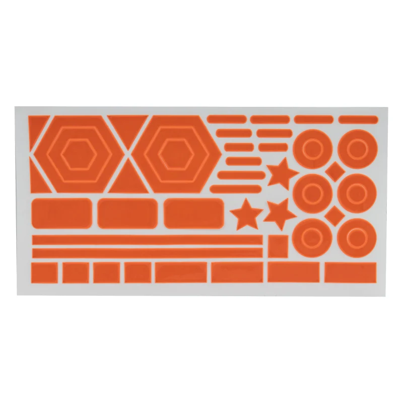 Sunlite Reflective Stick On Shapes Orange