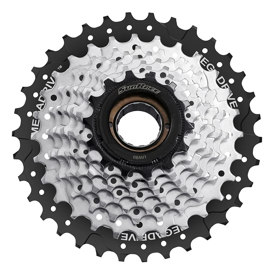 Sunrace 8sp Freewheel 13-34t 8sp Silver/Black