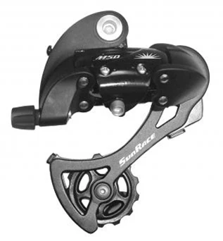 Sunrace RDM57 7/8sp Rear Derailleur Long Cage - Black -