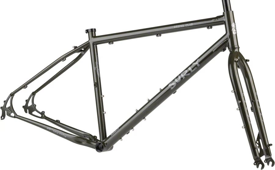 Surly Bridge Club Frameset - 27.5"/700c, Steel, Majestic Moss