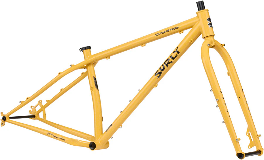 Surly Ice Cream Truck Fat Bike Frameset - 26", Steel, Warm Cheese
