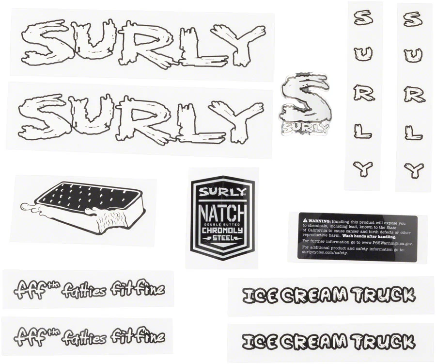 Surly Ice Cream Truck Frame Decal Set - Image 2