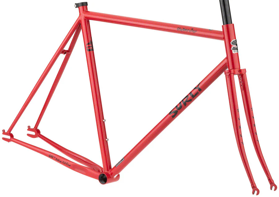 Surly Steamroller Frameset - 700c, Steel, Shag Carpet Orange