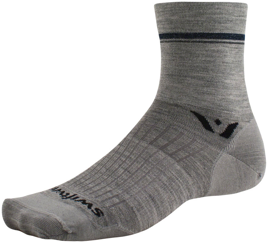 Swiftwick Pursuit Four Ultralight Socks - 4" Retro Stripe - Image 2
