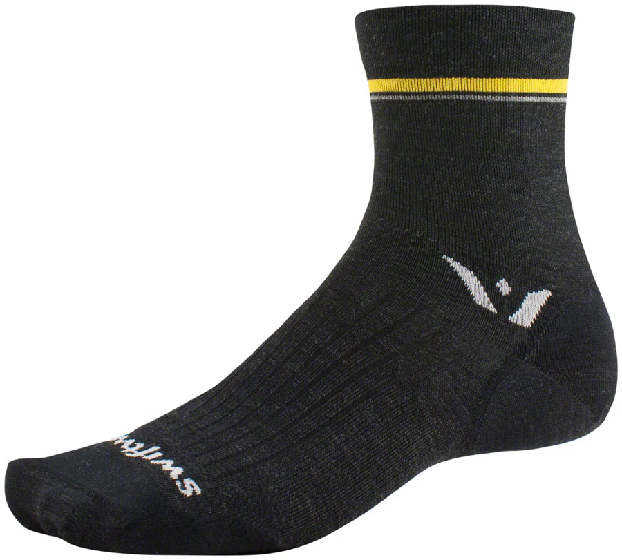 Swiftwick Pursuit Four Ultralight Socks - 4" Retro Stripe - Image 3