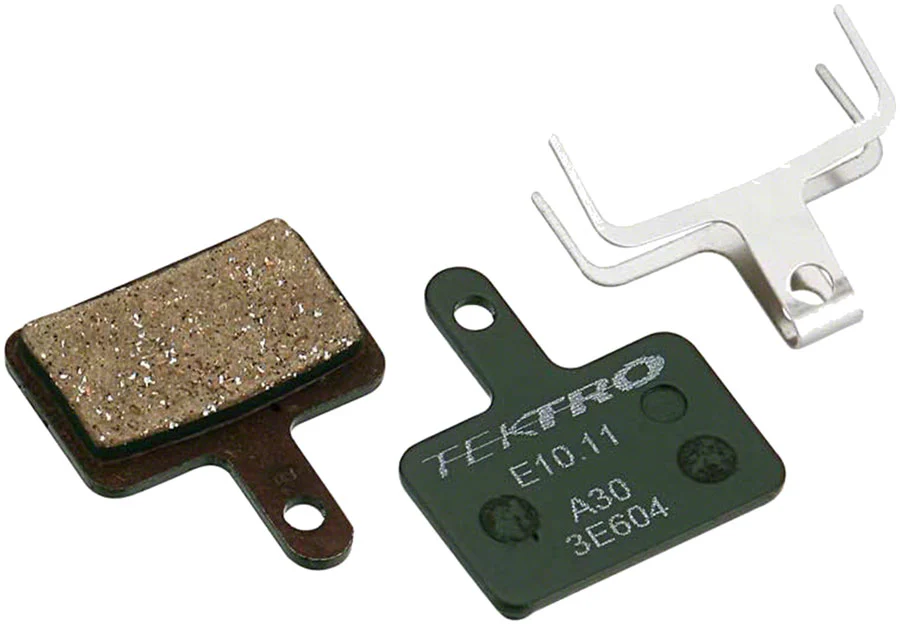 Tektro E10.11 Disc Brake Pads - Low Noise Resin Compound For 2-Piston Brake Caliper