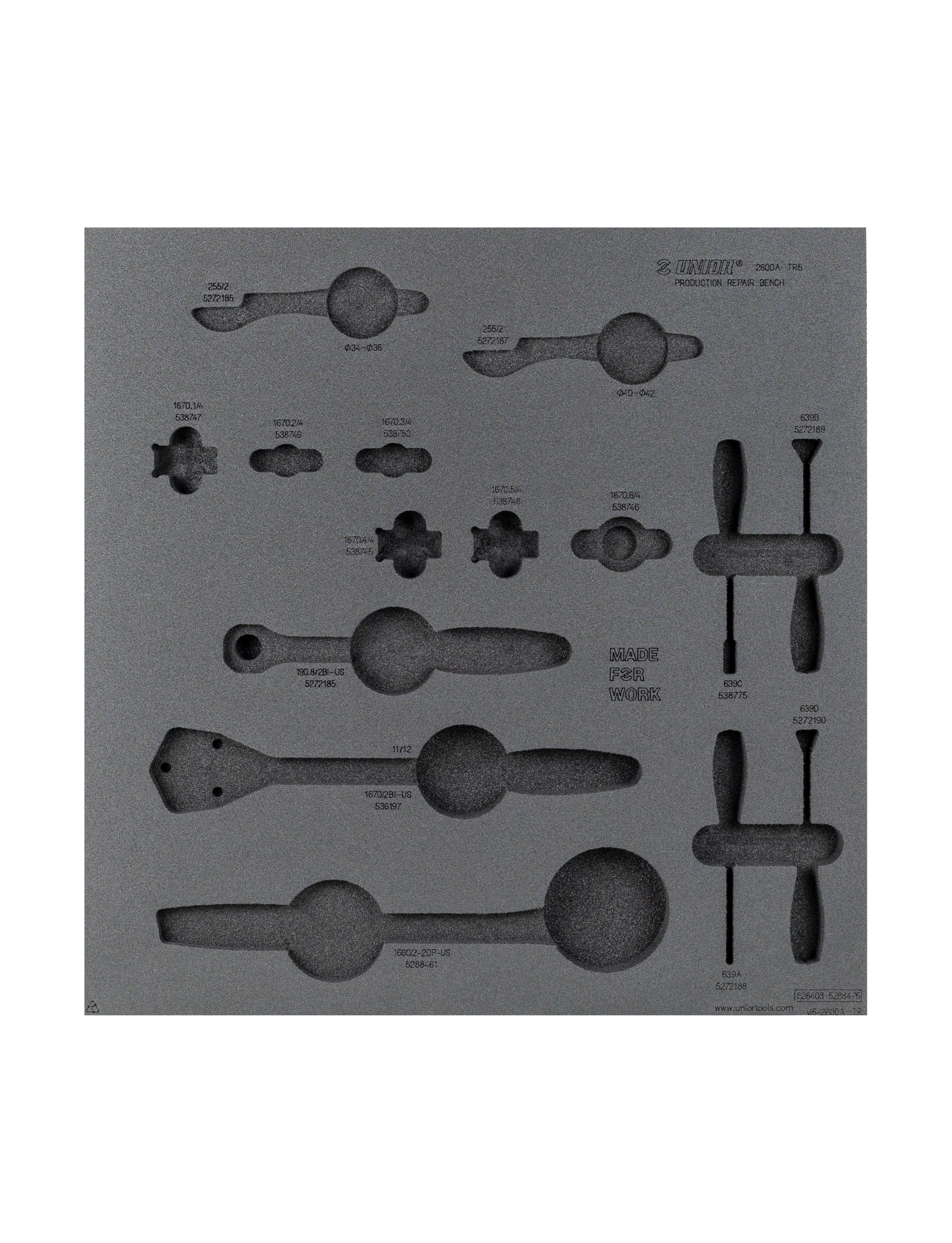 Unior Drawer Foam Insert Production 5 Tool