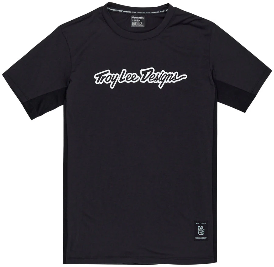 Troy Lee Designs Skyline Short Sleeve Ride Tee – Signature Black 2X-Large