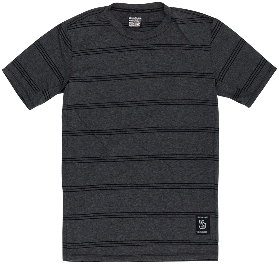 Troy Lee Designs Skyline Short Sleeve Ride Tee – Washed Out Dark Cloud Large