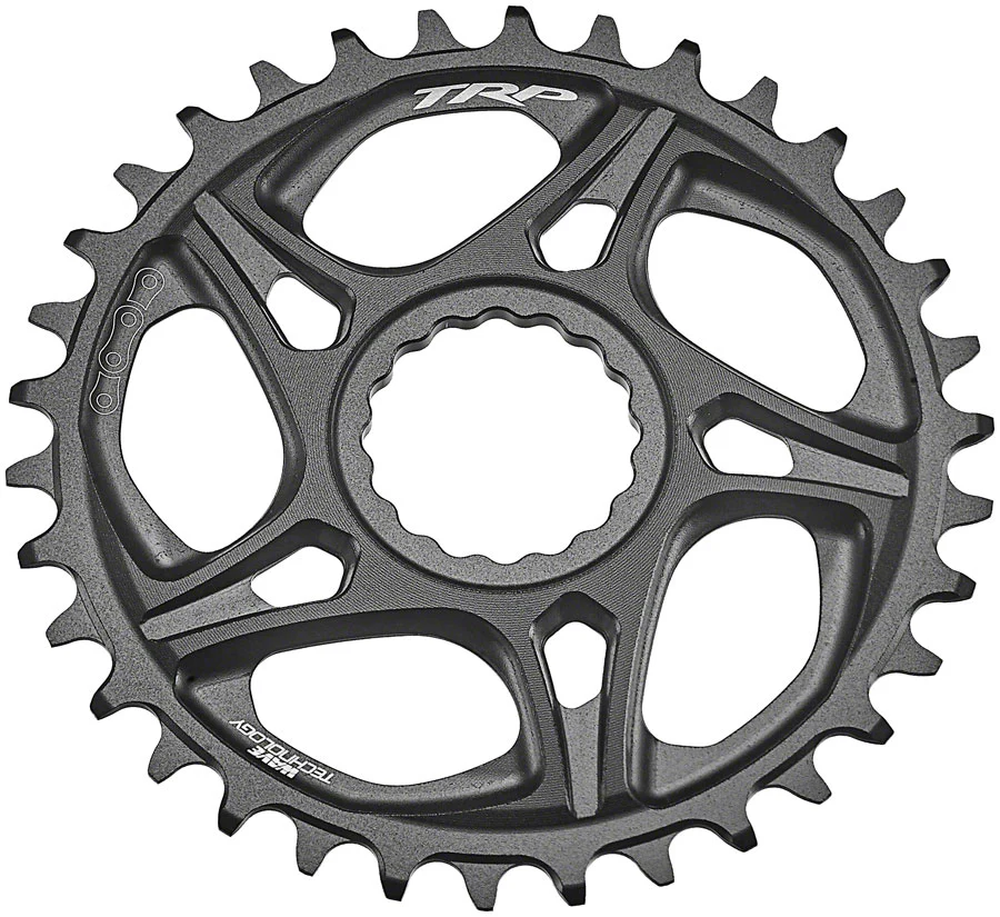 TRP CR-M8070 Boost Direct Mount Chainring - 7-Speed DH CINCH Mount 6mm Offset 7075-T6 Aluminum Sandblasted BLK