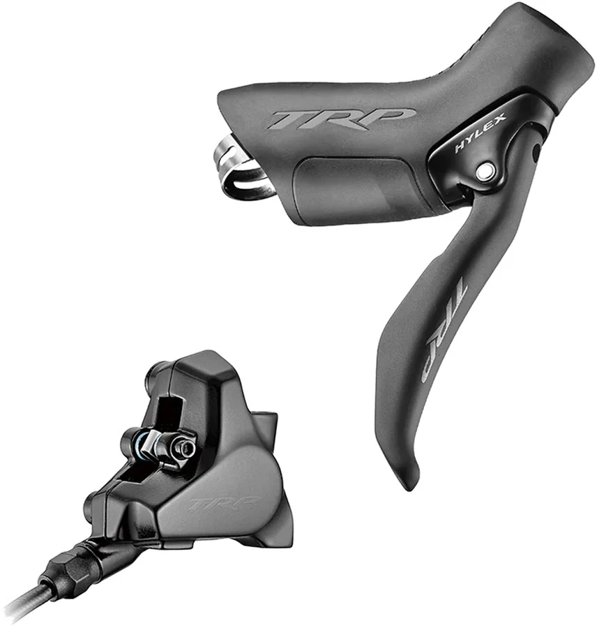 TRP Hylex Disc Brake Lever - Right Hydraulic 2-Piston 1900mm Hose Flat Mount BLK