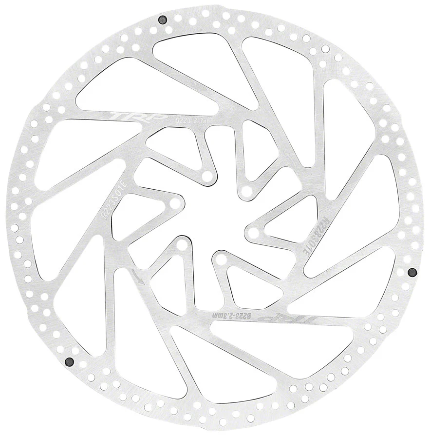TRP RS01 E1 Disc Brake Rotor - 223mm 6-Bolt 2.3mm Rust Blocker Treatment Silver