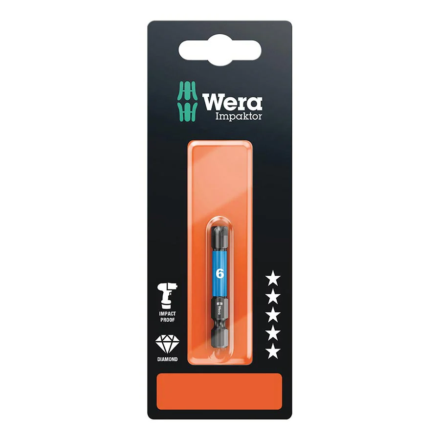 Wera 840/4 IMP DC Impaktor bits SB Hex-Plus