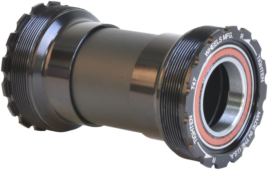 Wheels Manufacturing T47 Inboard Bottom Bracket Angular Contact Bearings 22/24mm SRAM/GXP Spindles