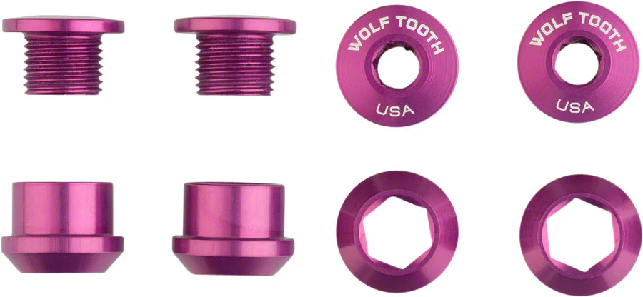 Wolf Tooth 1x Chainring Bolt Set - 6mm Dual Hex Fittings - Image 11